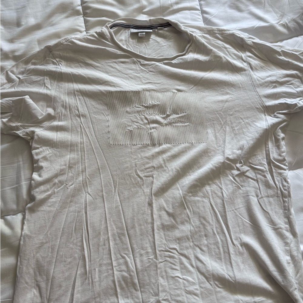 Lacoste White Short Sleeve Tee